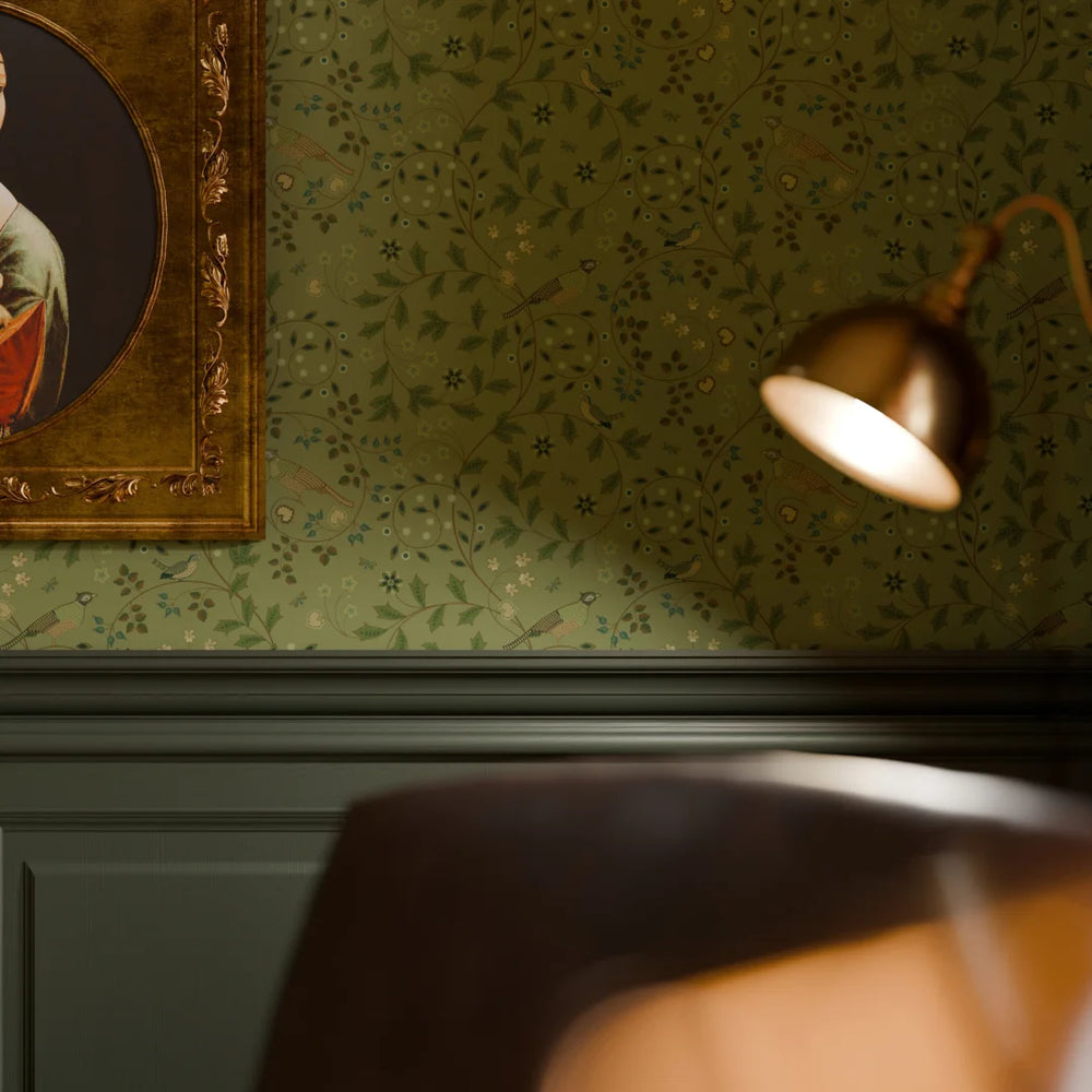 LAN100217 - The Grand Estate Wallpaper - Rural Tones on Gentleman Green - Lucie Annabel