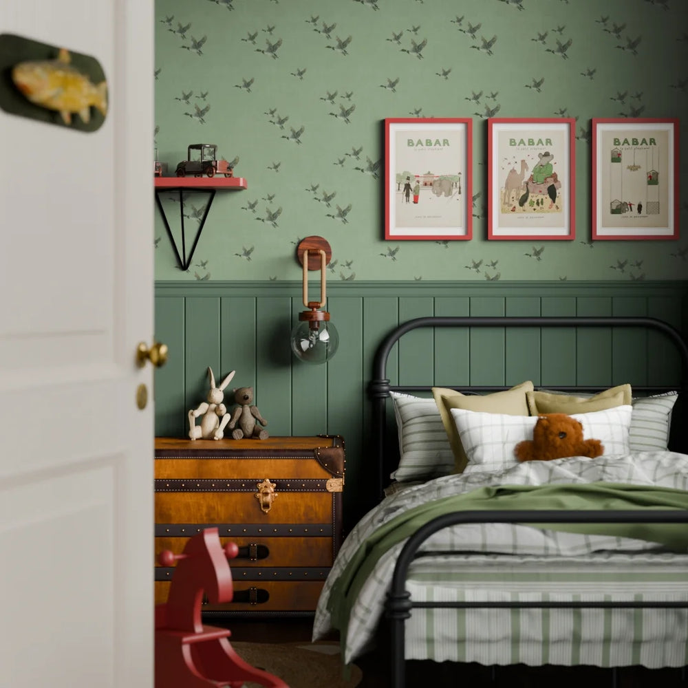LAN100222 - The Mallards Wallpaper - Laurel Green - Lucie Annabel