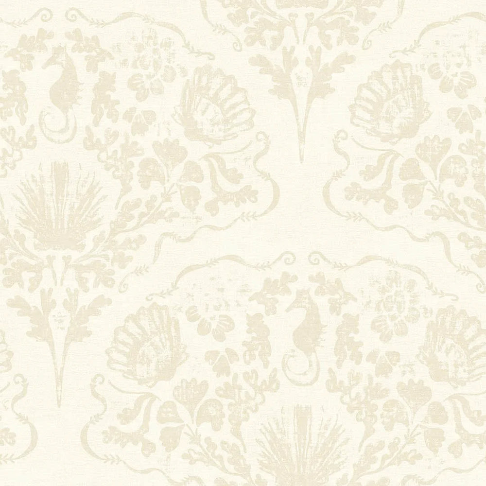 LAN100327 - St. Mawes Lace Wallpaper - Shades of Sand - Lucie Annabel