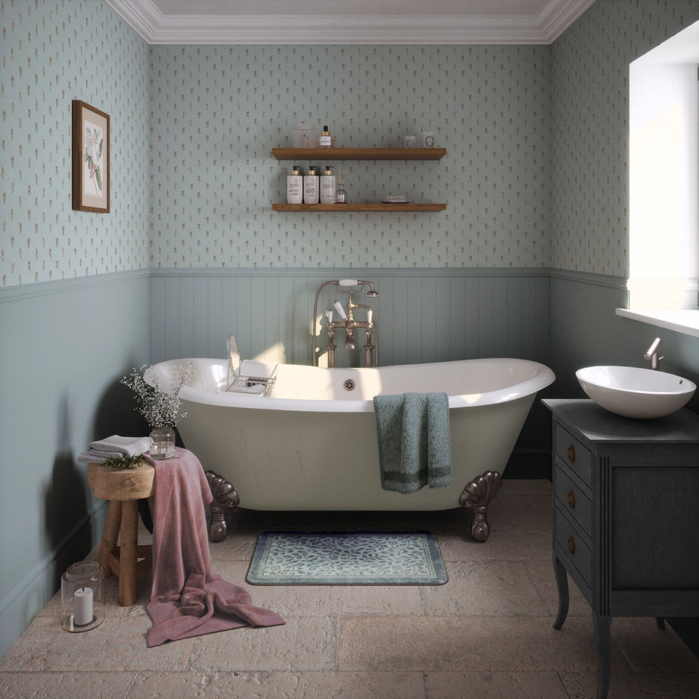 LAN100358 - Wee Thistle Wallpaper - Mineral Mist - Lucie Annabel
