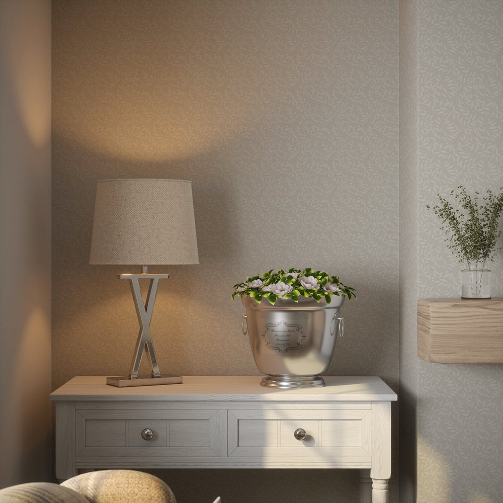 LAN100372 - Whispering Leaves Wallpaper - Castle Stone - Lucie Annabel
