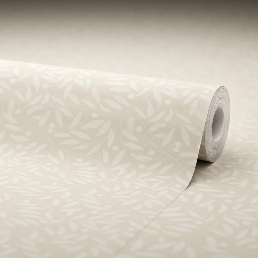 LAN100372 - Whispering Leaves Wallpaper - Castle Stone - Lucie Annabel