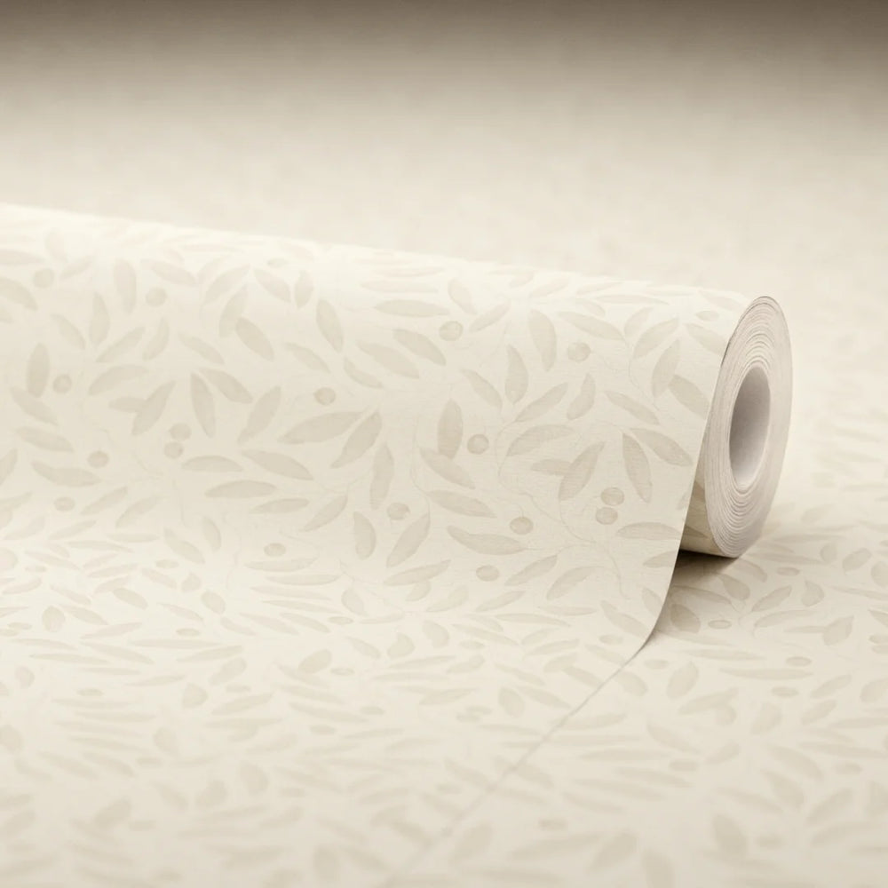 LAN100376 - Whispering Leaves Wallpaper - Vintage Cream - Lucie Annabel