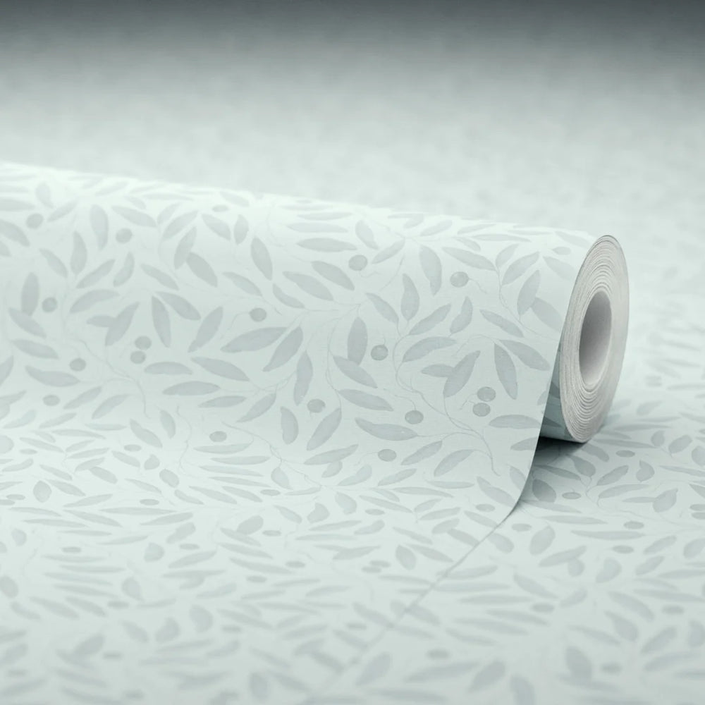LAN100377 - Whispering Leaves Wallpaper - Duck Egg - Lucie Annabel