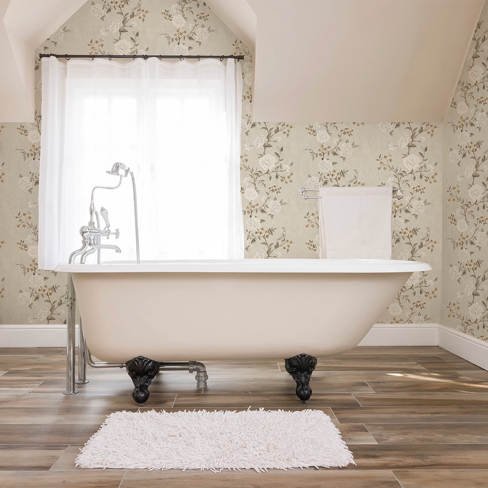 LAN100386 - Summer in Peony Park Wallpaper - Golden Neutrals - Lucie Annabel