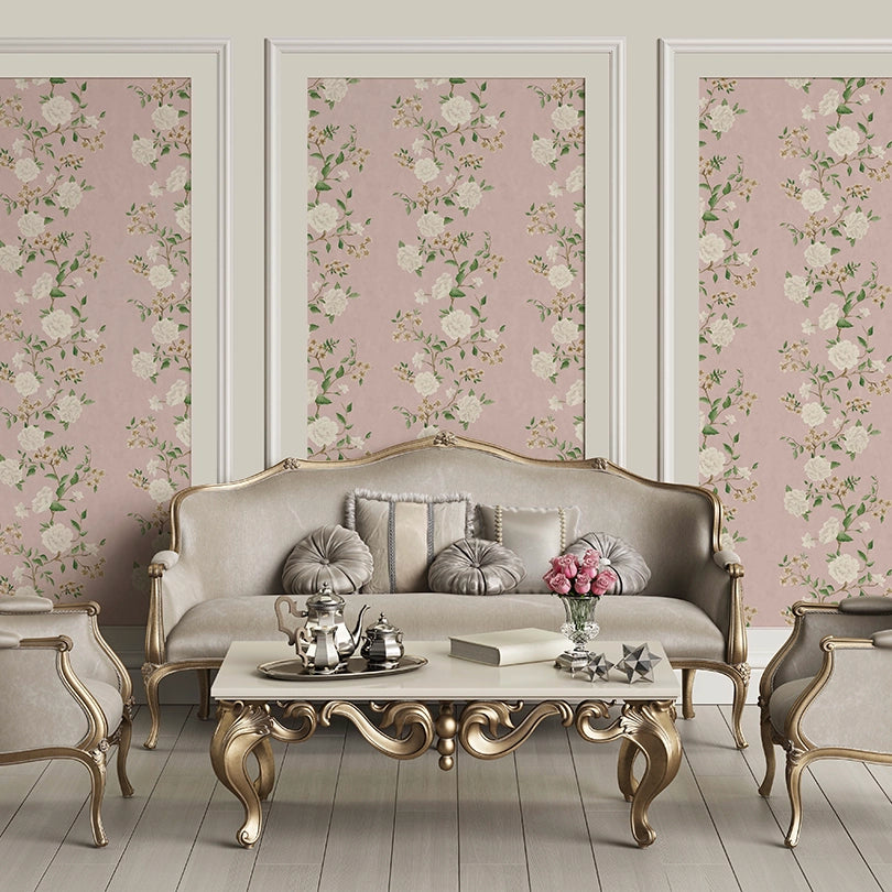 LAN100387 - Summer in Peony Park Wallpaper - Blush Pink - Lucie Annabel