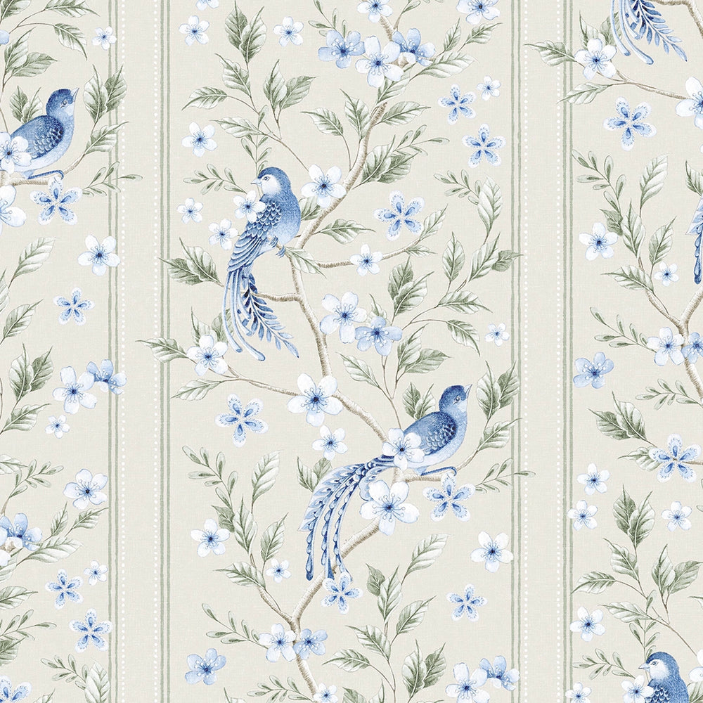 LAN100397 - The Enchanted Garden Wallpaper - Cream - Lucie Annabel