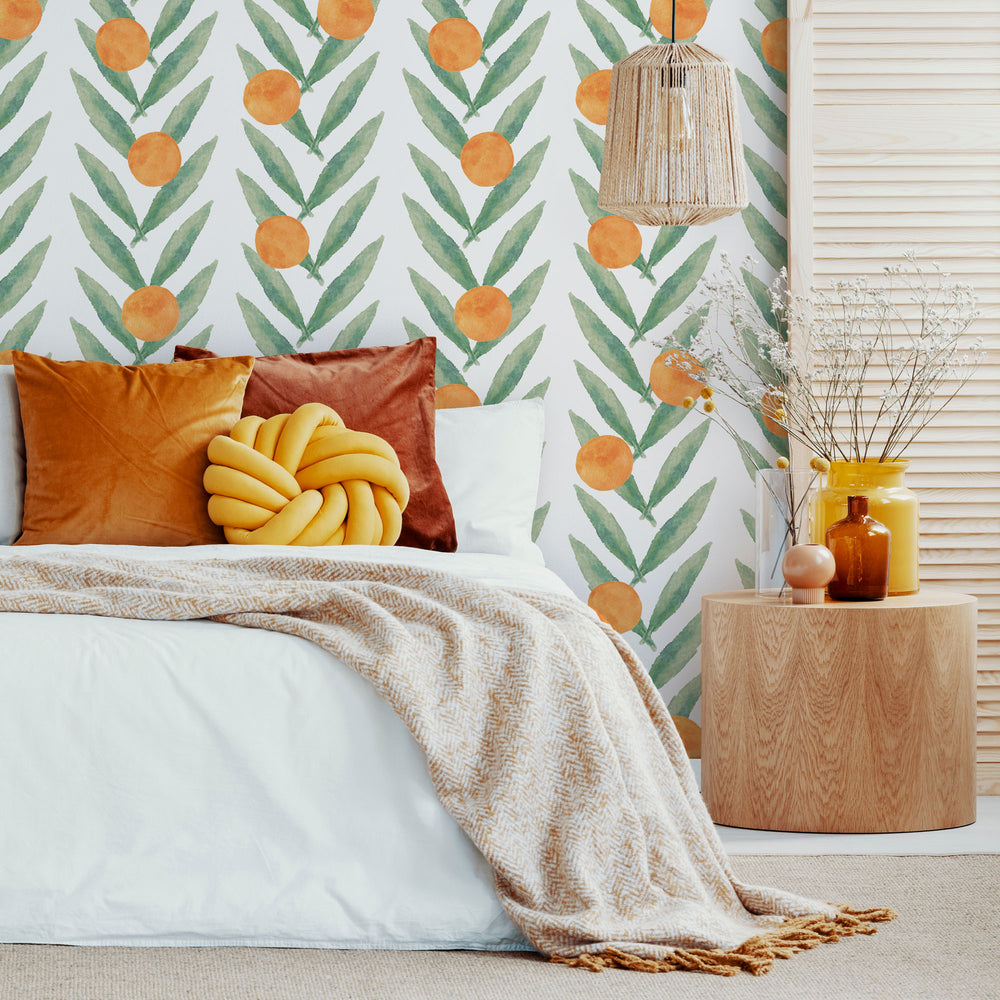 LH900020 - Mexican Sunrise Wallpaper - Blood Orange - Lust Home