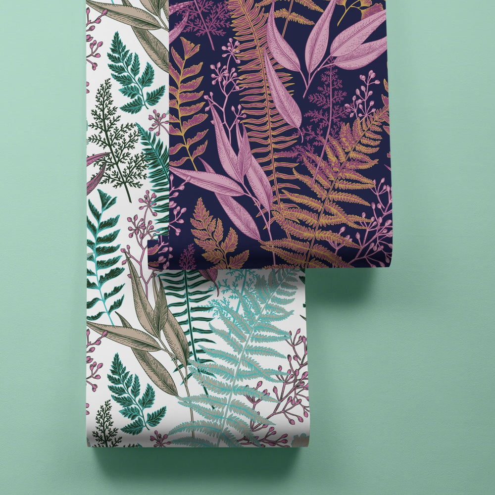 LH900048 - Welcome To The Jungle Wallpaper - Navy, Gold & Pink - Lust Home