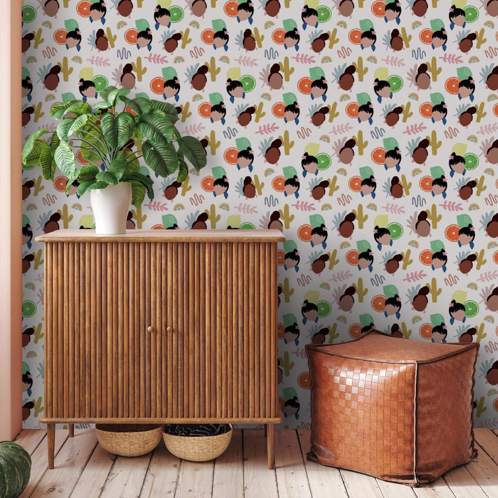 LH900051 - Frida Wallpaper - White & Brights - Lust Home