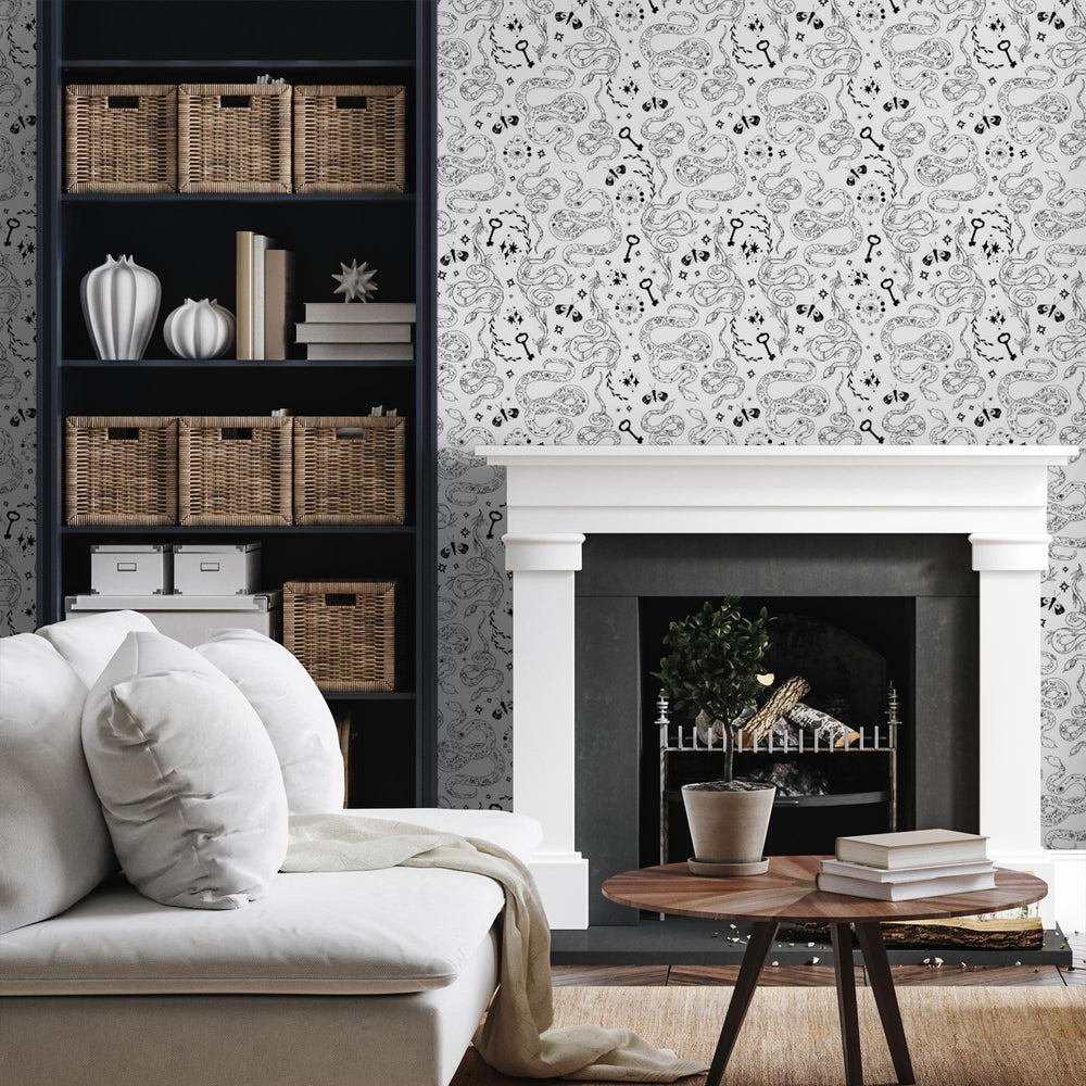 LH900056 - Medusa Wallpaper - Monochrome - Lust Home