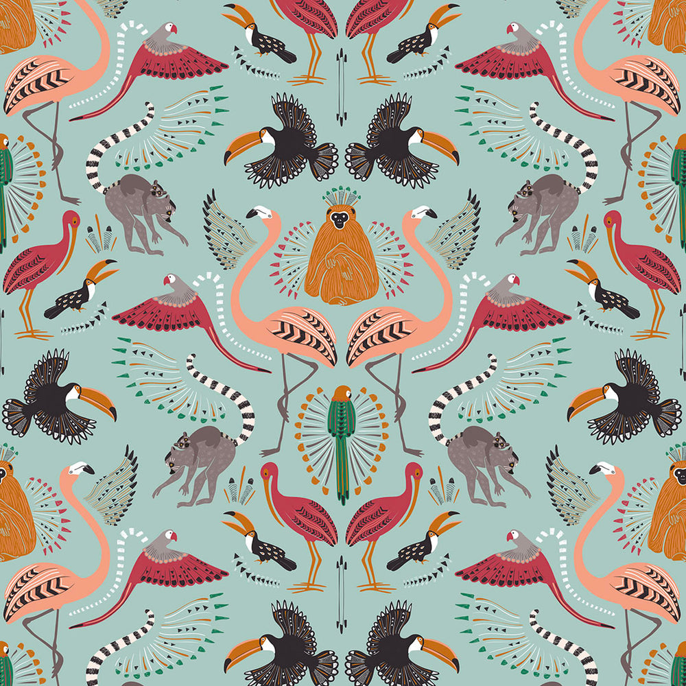 LH900057 - Madagascar Wallpaper - Duck Egg - Lust Home