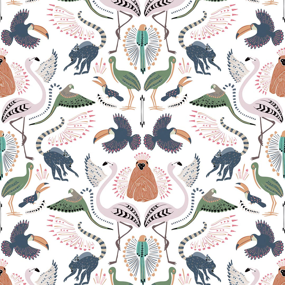 LH900072 - Madagascar Wallpaper - Muted Pastels - Lust Home