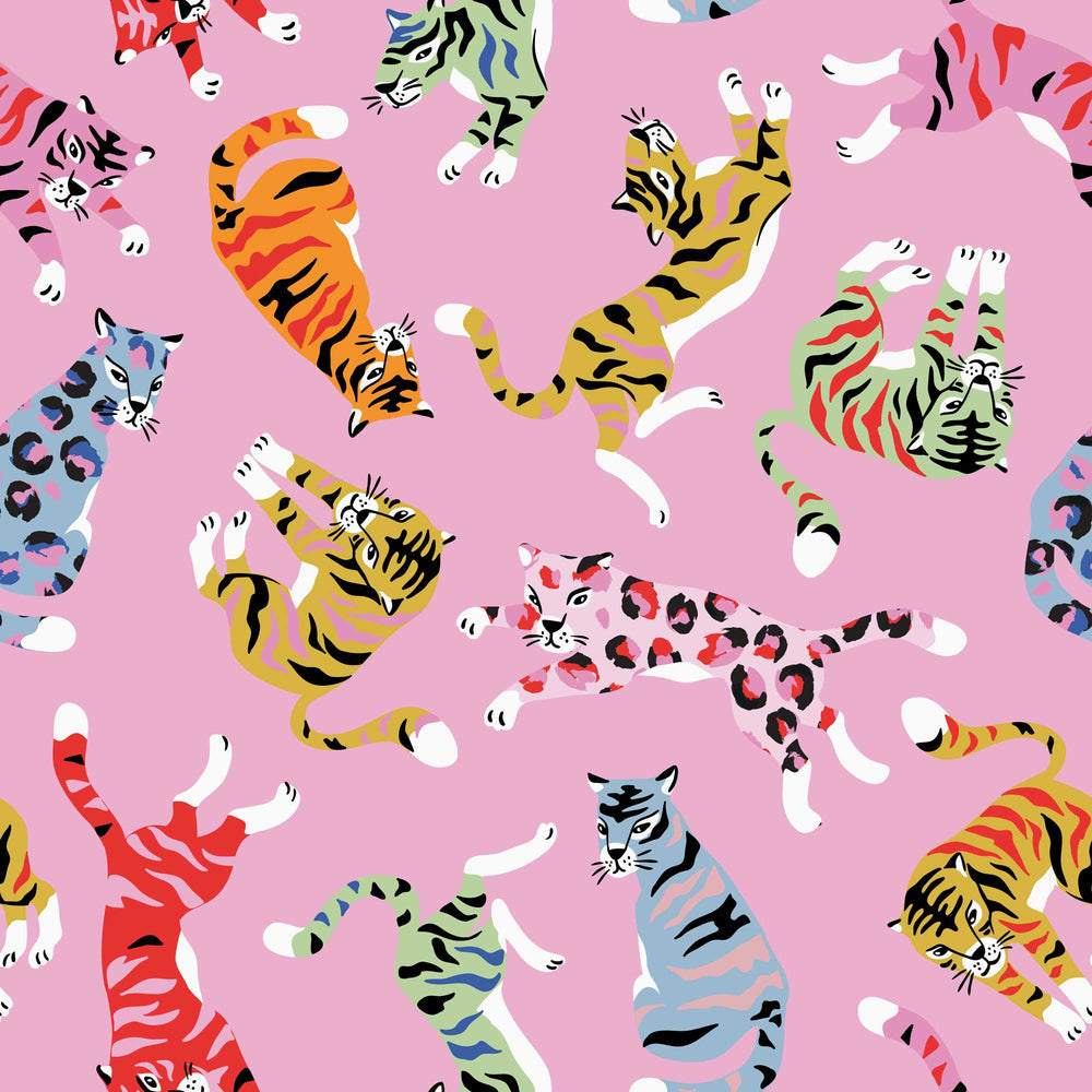 LH900085 - Wild AF Wallpaper - Bubblegum & Brights - Lust Home