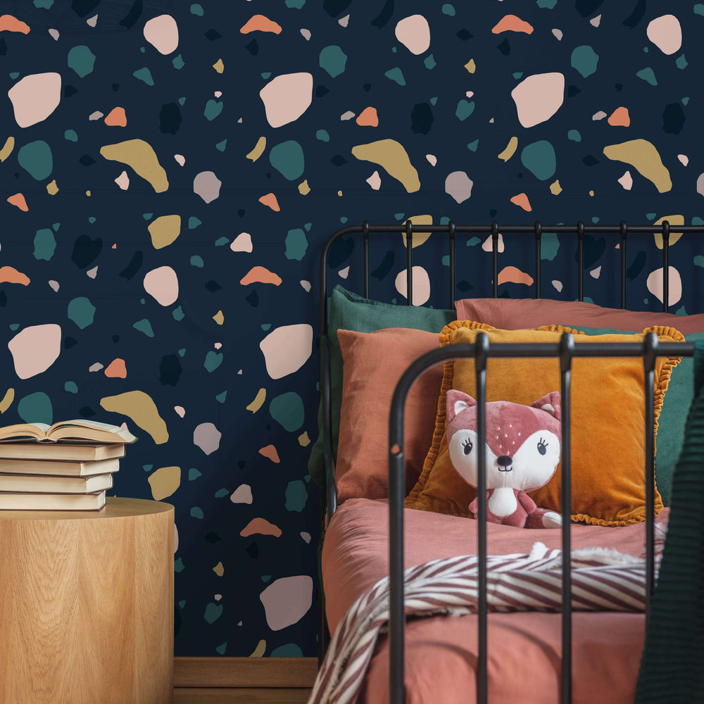 LH900116 - Asteroid Wallpaper - Deep Navy - Lust Home
