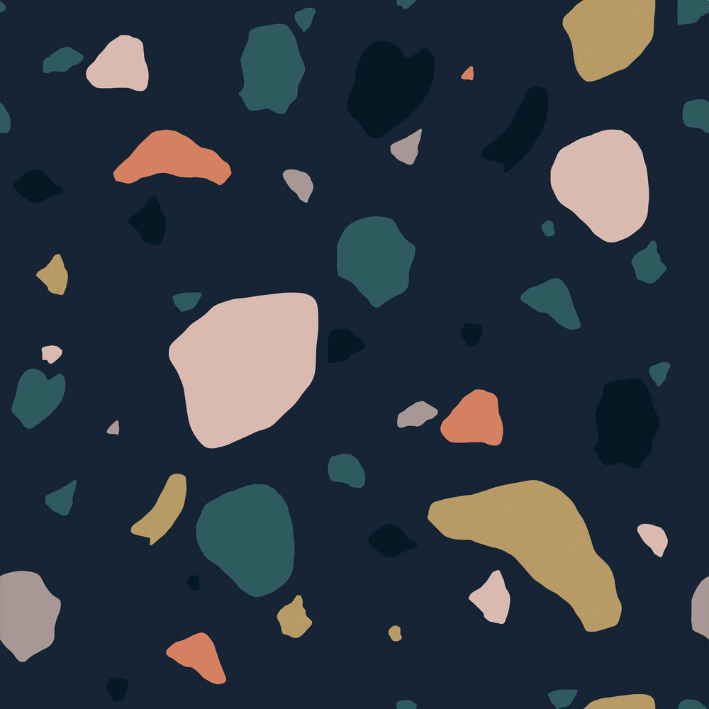 LH900116 - Asteroid Wallpaper - Deep Navy - Lust Home