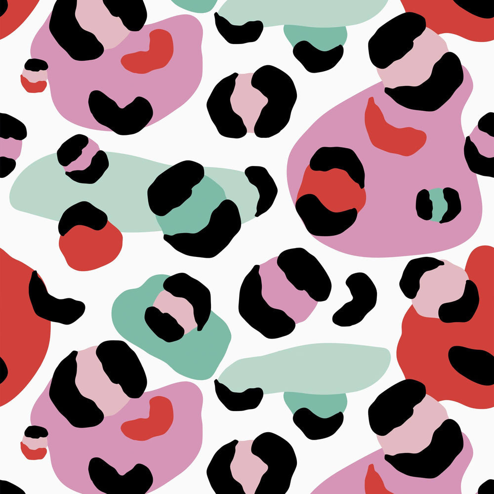 LH900183 - Cool Like You Wallpaper - Candy Pink, Postbox Red & Mint - Lust Home
