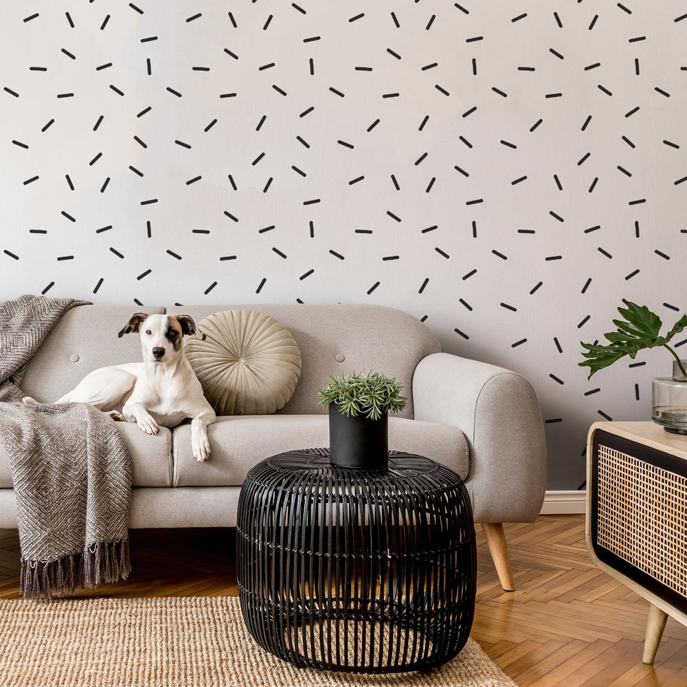 LH900186 - Sprinkles Wallpaper - Monochrome - Lust Home