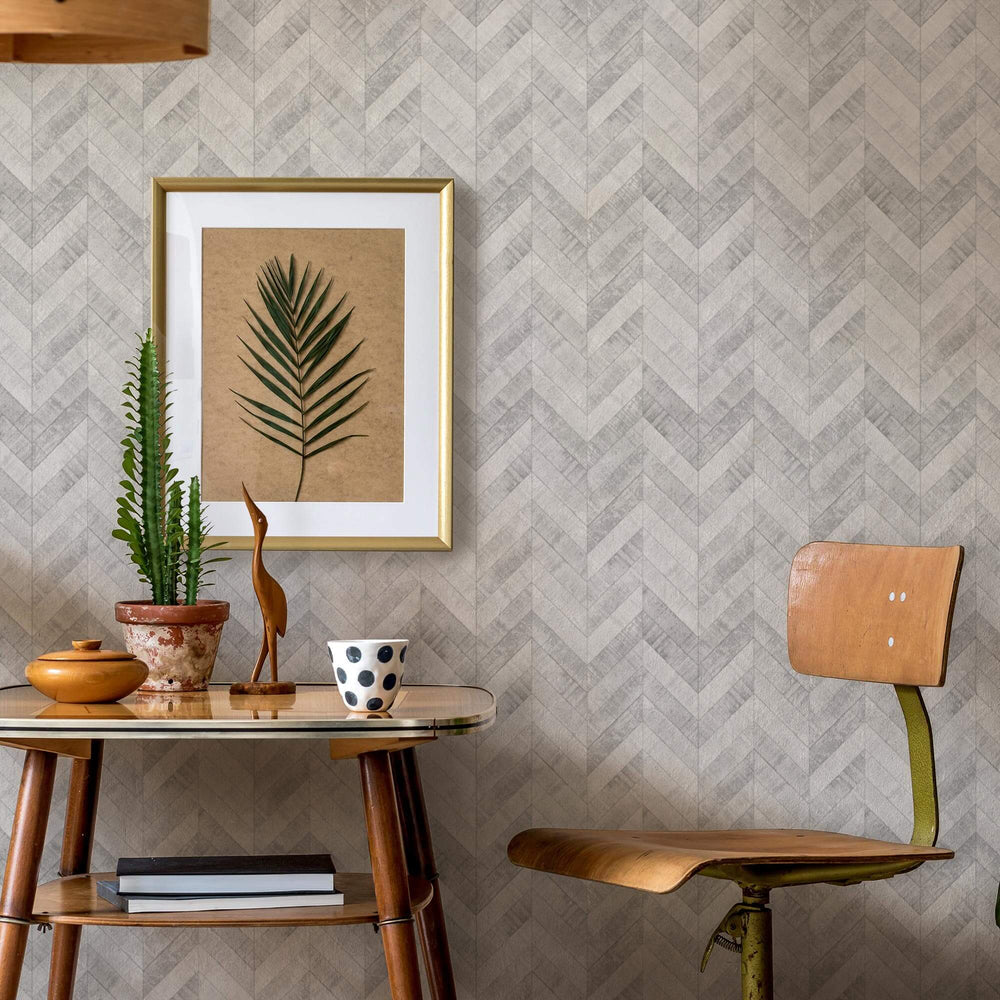 LH900199 - Earn Your Stripes Wallpaper - Beach Washed Grey - Lust Home