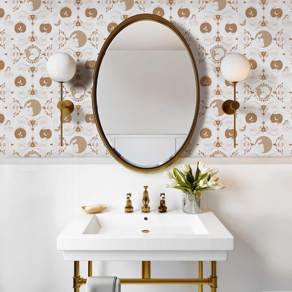 LH900254 - Freyja Wallpaper - Gold - Lust Home