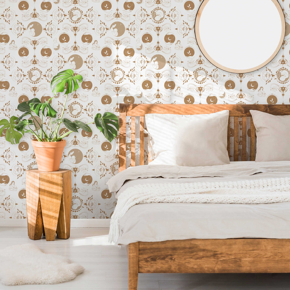LH900254 - Freyja Wallpaper - Gold - Lust Home