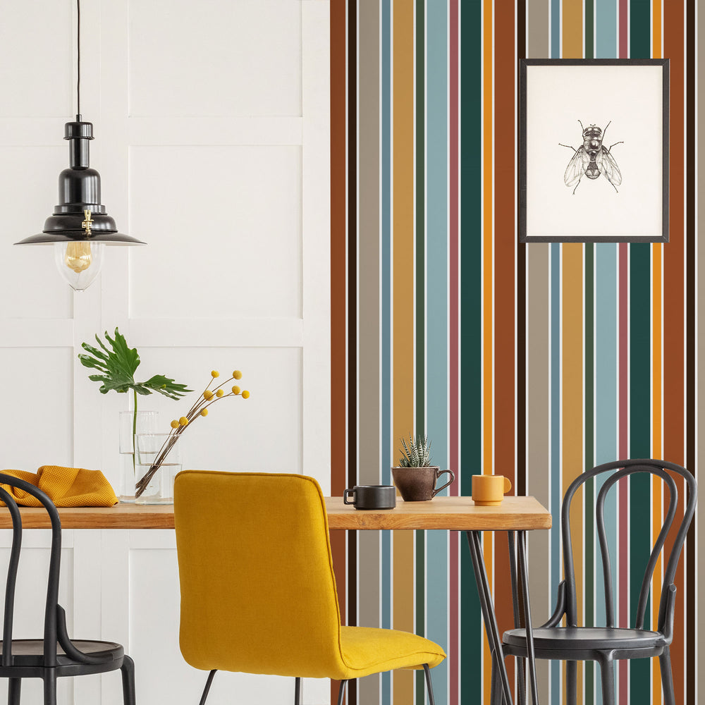 LH900269 - Oh-So-Retro Wallpaper - Warm Tones - Lust Home