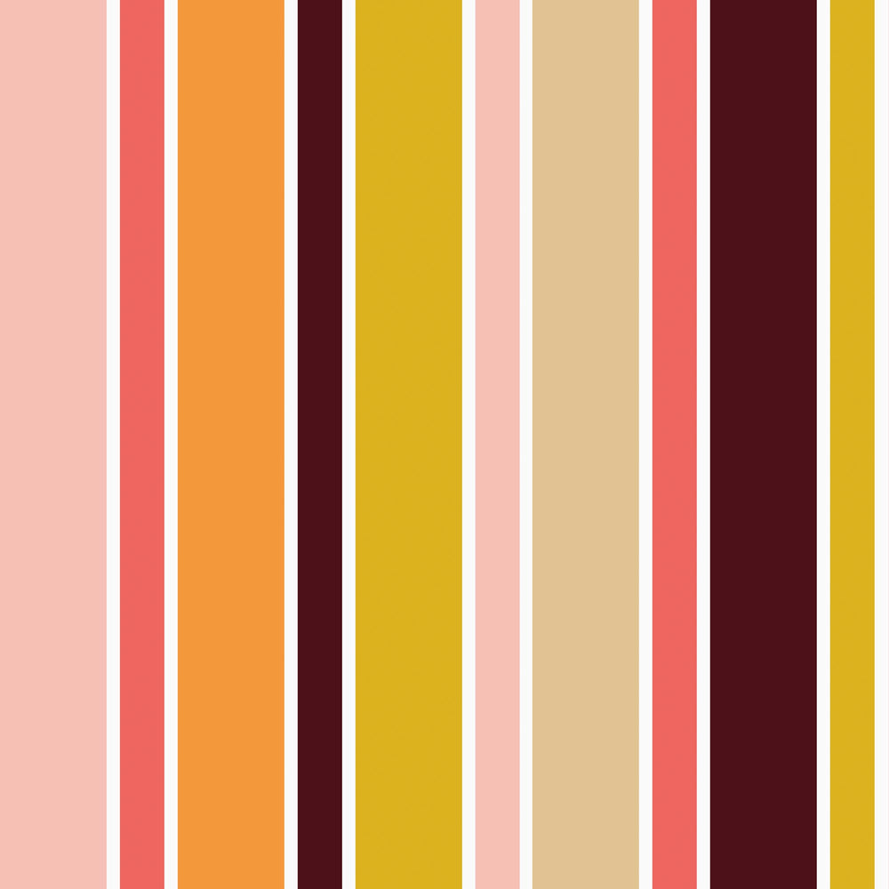 LH900270 - Oh-So-Retro Wallpaper - Sunset Pink & Sunrise - Lust Home