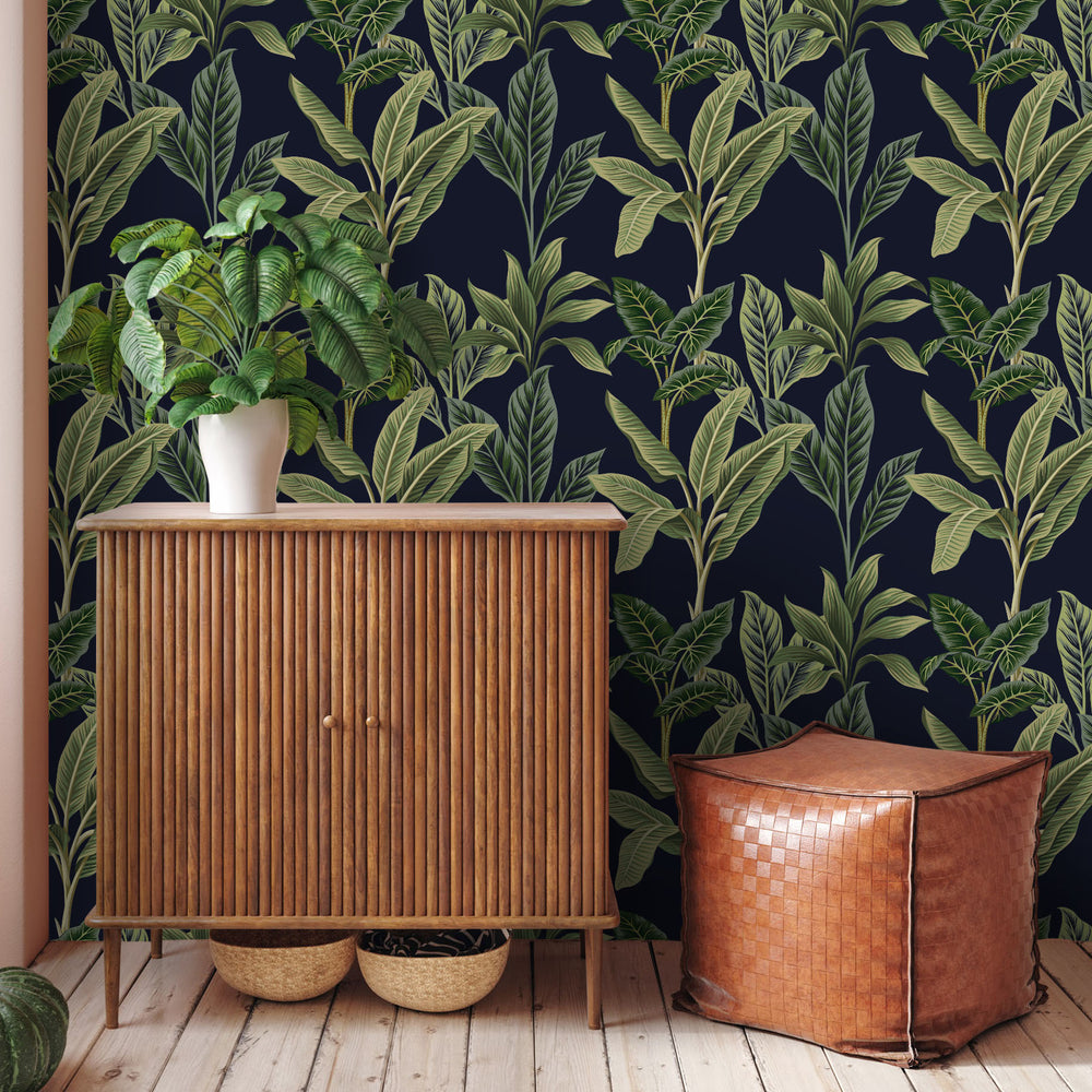 LH900277 - Paradiso Wallpaper - Midnight Blue - Lust Home