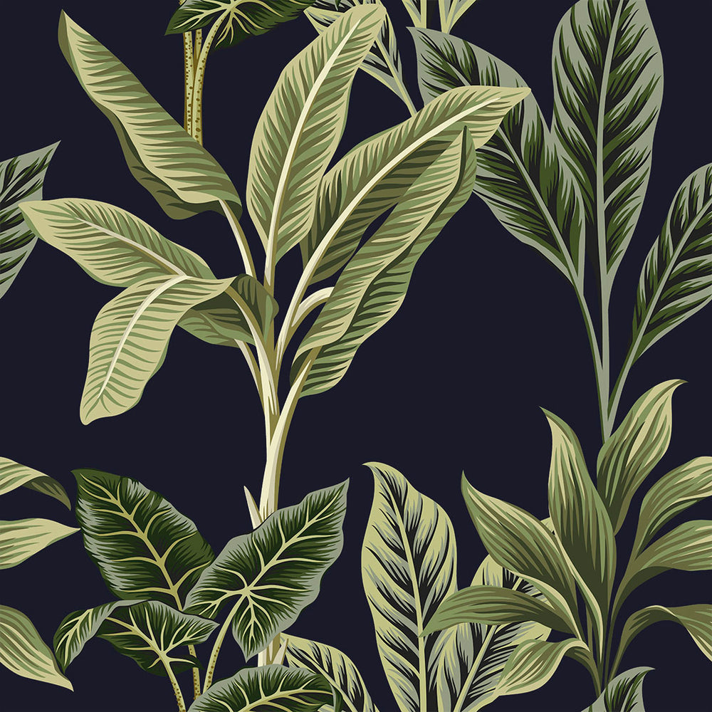 LH900277 - Paradiso Wallpaper - Midnight Blue - Lust Home