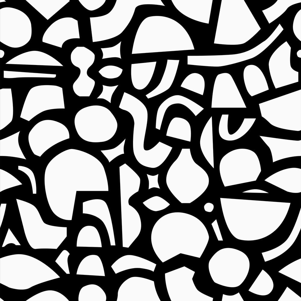 LH900281 - Doodle Wallpaper - Monochrome - Lust Home