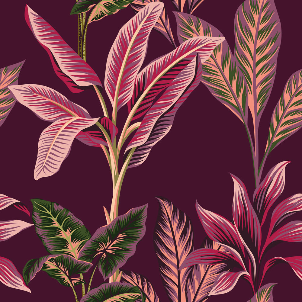LH900477 - Paradiso Wallpaper - Viva Magenta - Lust Home