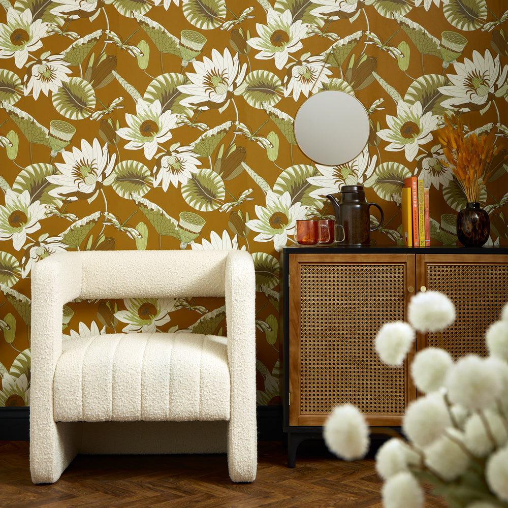 LH900489 - Dance of the Dragonfly Wallpaper - Tan, Sage & Lemon - Lust Home