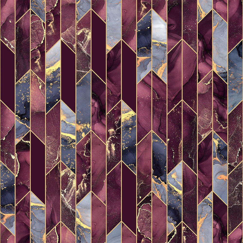 LH900490 - Chicago Wallpaper - Burgundy Marble - Lust Home