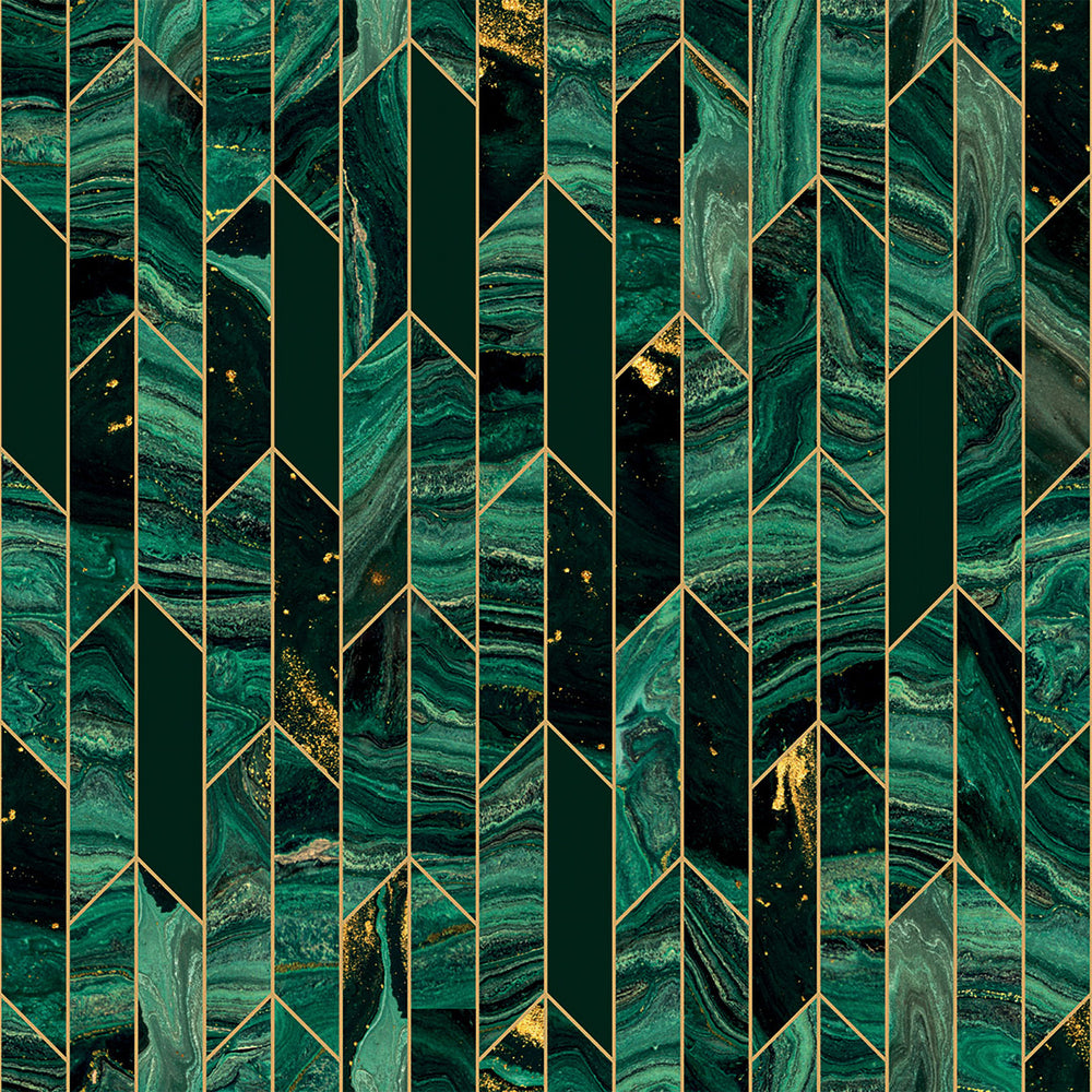 LH900491 - Chicago Wallpaper - Green Marble - Lust Home