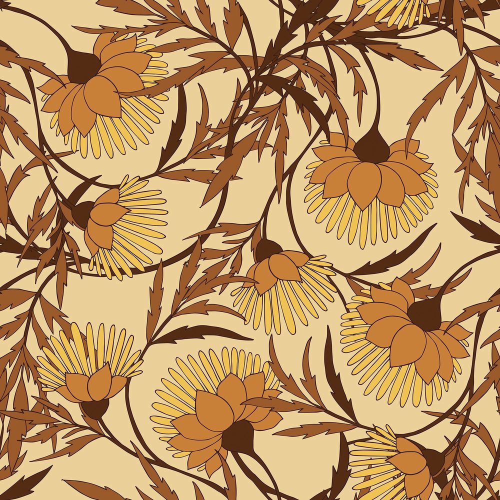 LH900495 - Josephine Wallpaper - Warm Vintage Tones - Lust Home