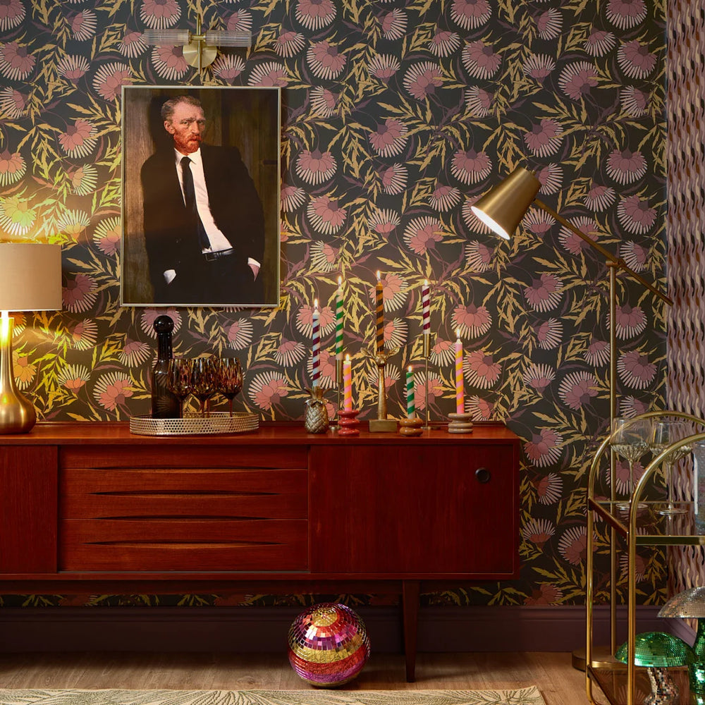 LH900496 - Josephine Wallpaper - Muted Vintage Tones - Lust Home