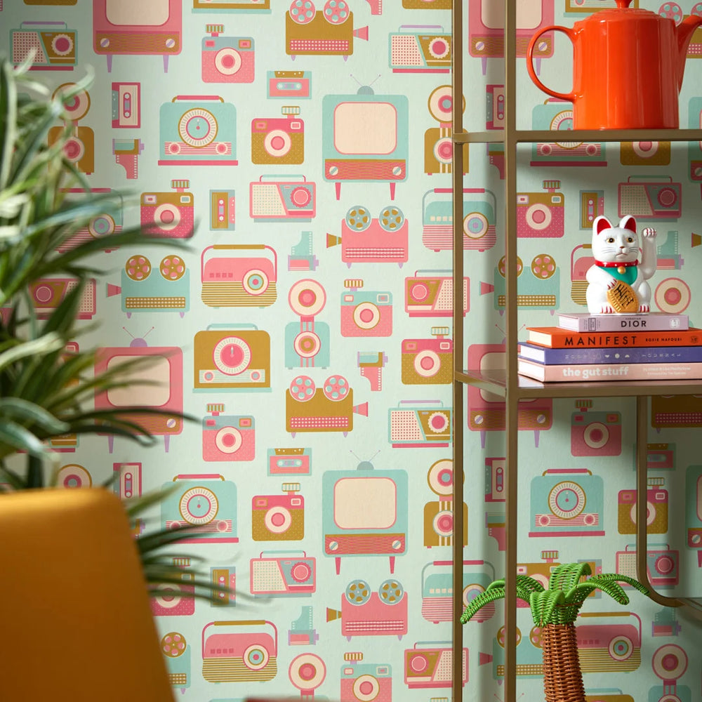 LH900501 - Back in Time Wallpaper - Brights on Elderflower - Lust Home