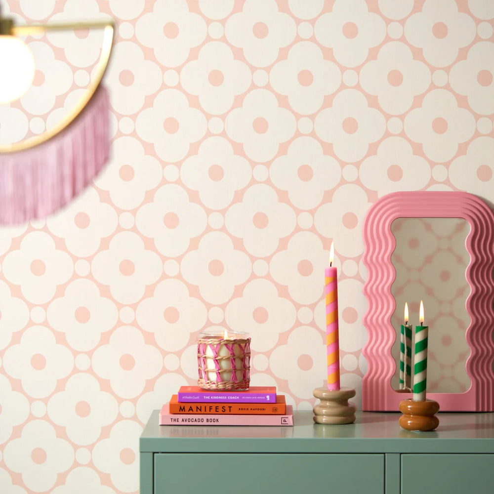 LH900517 - Hello Petal Wallpaper - Candy Floss & Cream - Lust Home