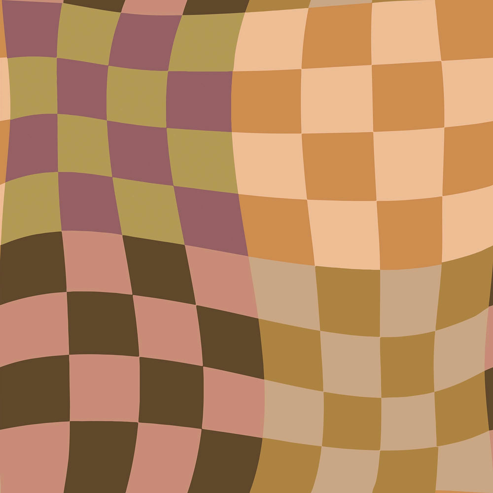 LH900524 - Checkity Check Check Wallpaper - Retro Tones - Lust Home