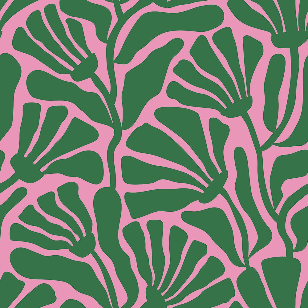LH900527 - Mad for Matisse Wallpaper - Green & Pink - Lust Home