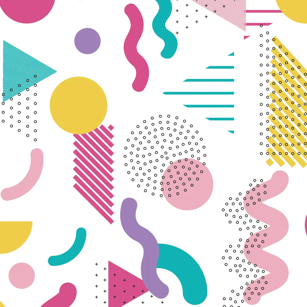 LH900529 - Saved By The Pattern Wallpaper - Electric Brights on Glow White - Lust Home