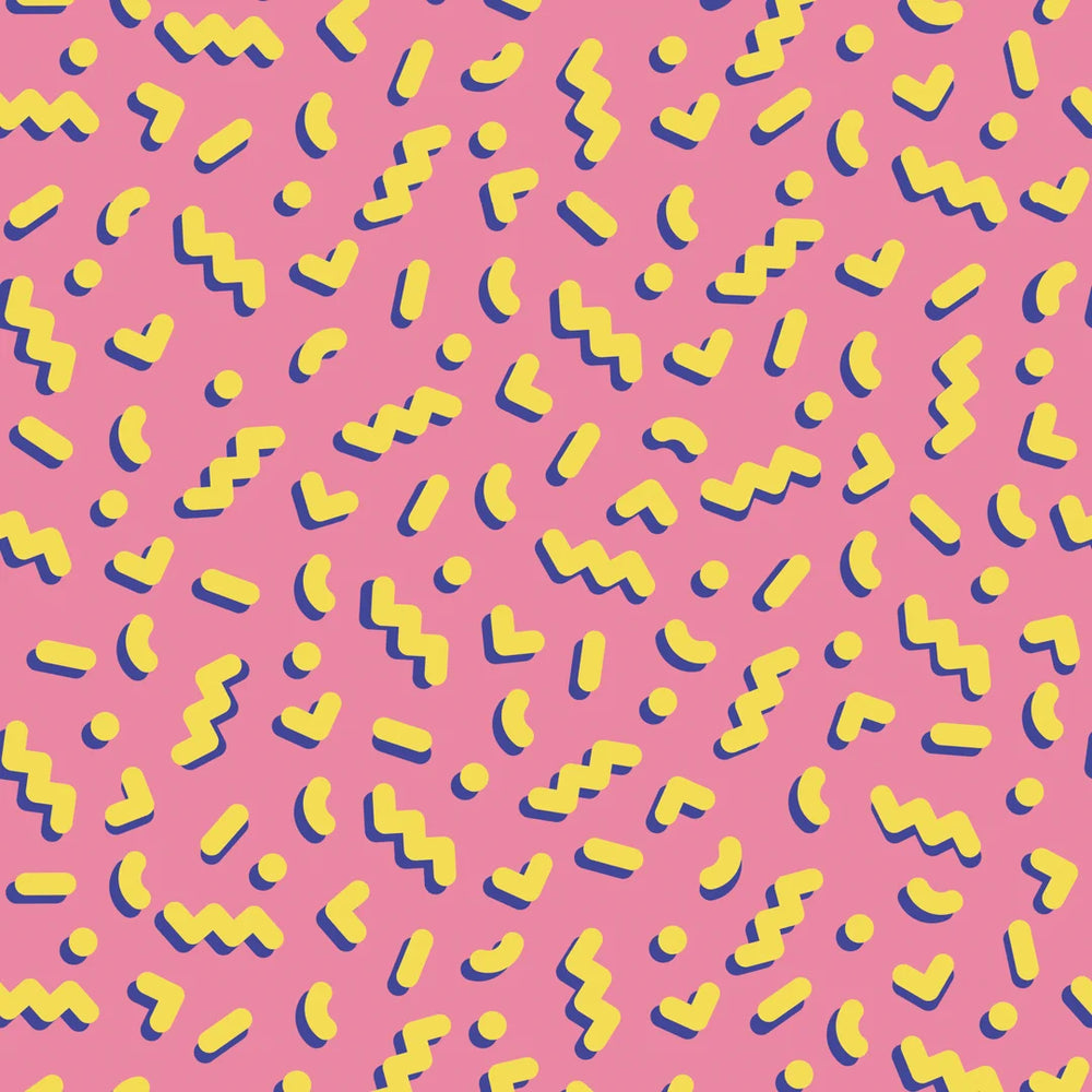 LH900531 - Move To The Music Wallpaper - Grapefruit & Fluorescent Yellow - Lust Home