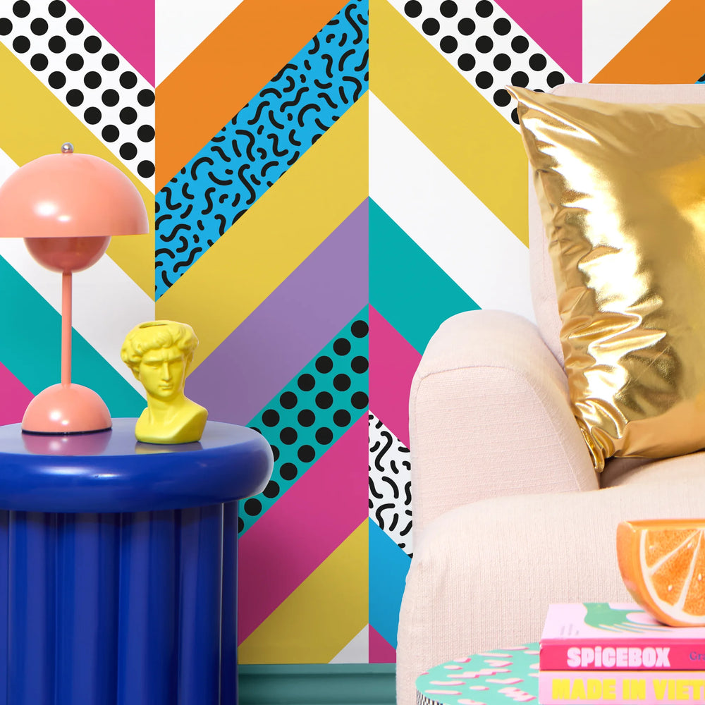 LH900538 - Shell-ectric Vibes Wallpaper - Electric Brights - Lust Home