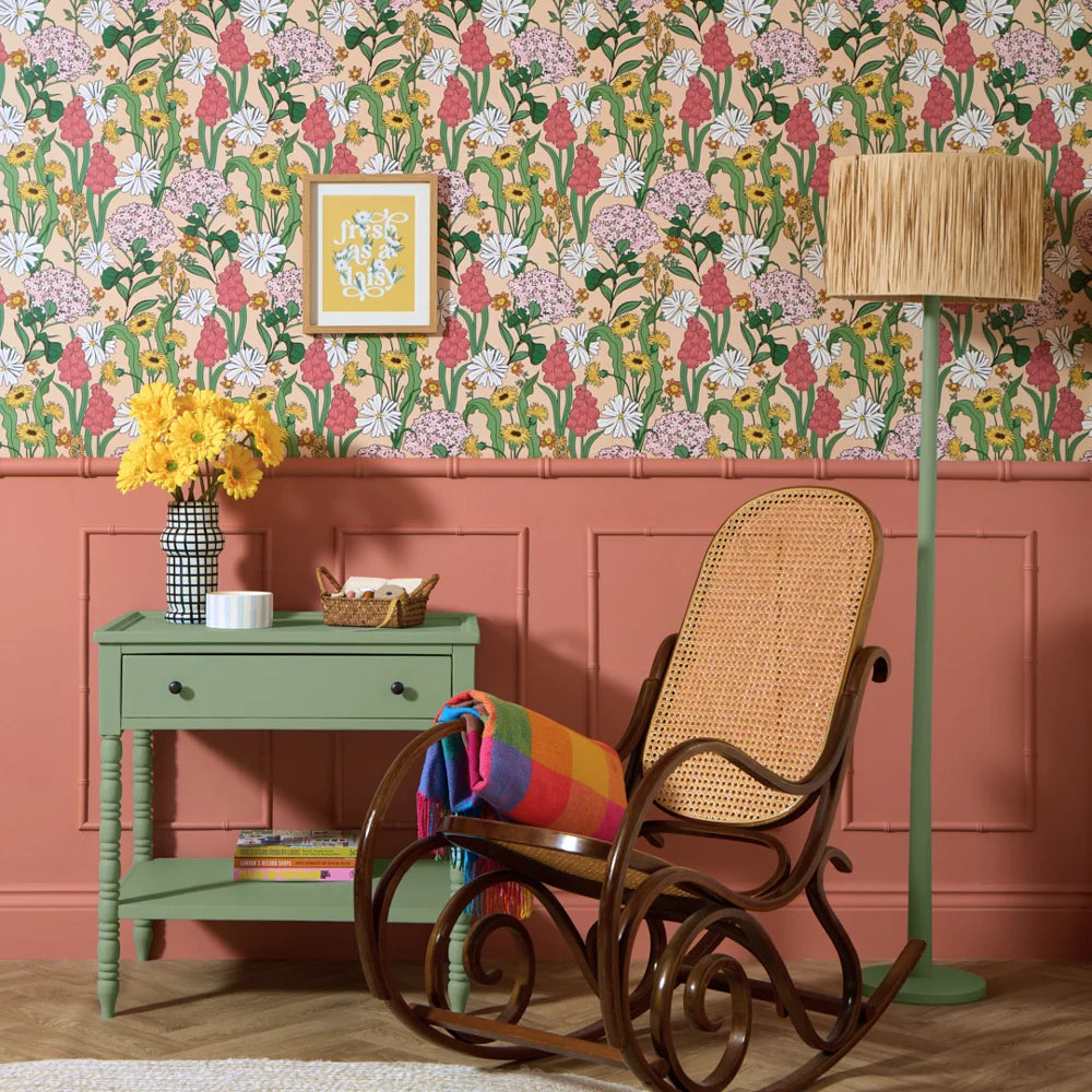 LH900570 - Cottage Garden Wallpaper - Boho Baby - Lust Home