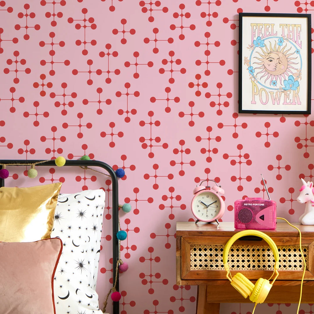 LH900573 - Atomic Dream Wallpaper - Powder Puff & Poison Apple - Lust Home