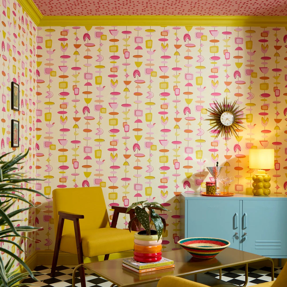 LH900578 - Happy Hour Wallpaper - Fruit Salad on Lemon Sorbet - Lust Home