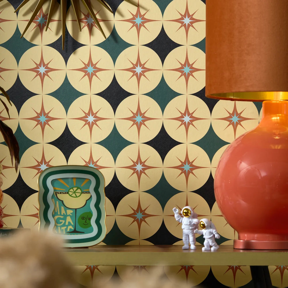 LH900585 - Starstruck Wallpaper - Custard, Plant Power & The Running Fox - Lust Home