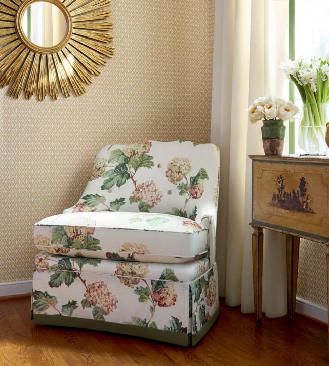 Lindsey Wallpaper - Soft Gold - AT57812 - Anna French