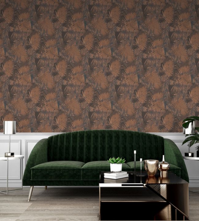 MAYA34 - Maya Wallpaper - Cocoa - Arley House
