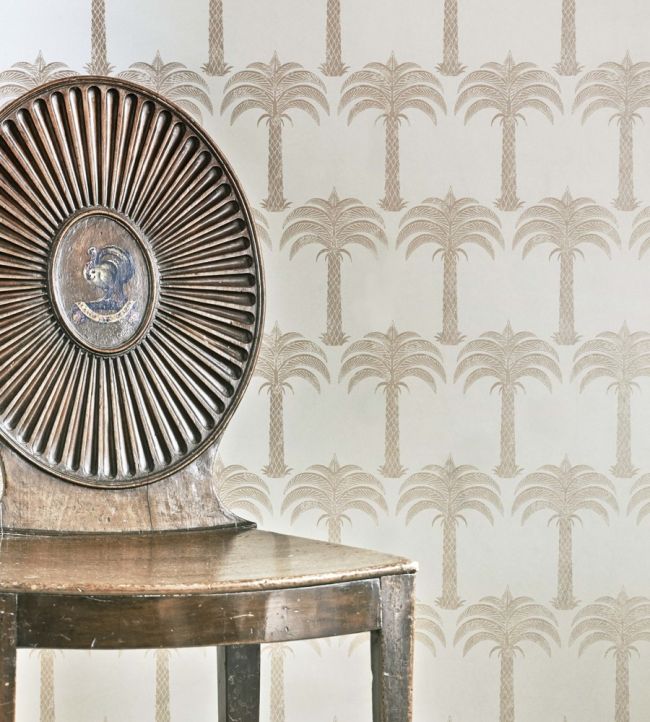 Marrakech Palm Wallpaper - Soft Gold - BG1200 - 102 - Barneby Gates